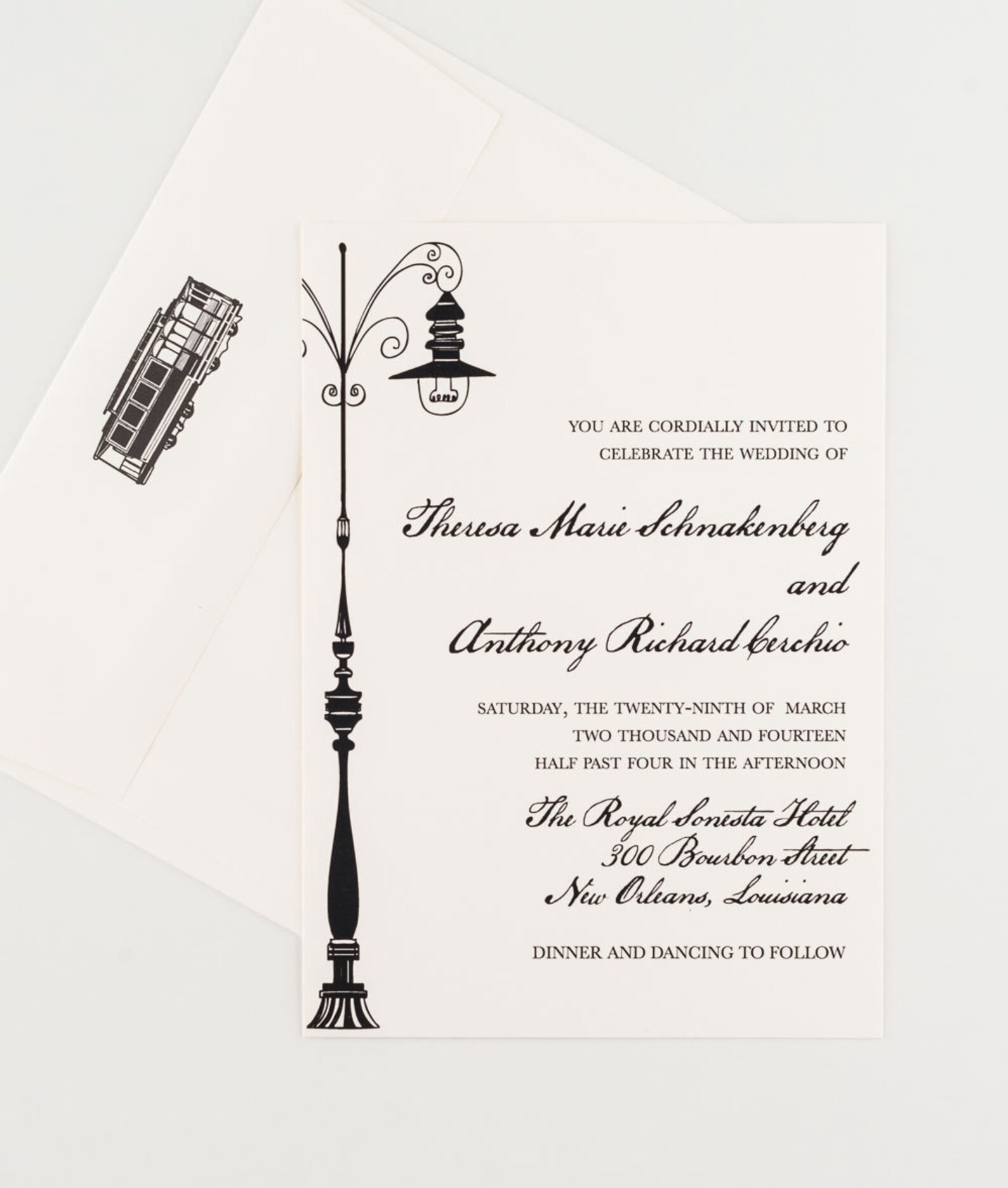 Wedding Invitation New Orleans Love Letter Wedding Etsy