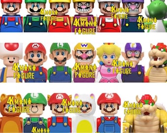 Super Mario Mini Figures New Movie Game Bowser Luigi Dk Donkey Kong Kart Toad Princess Peach Mario Bros SuperMario Hero Marvel UK SELLER