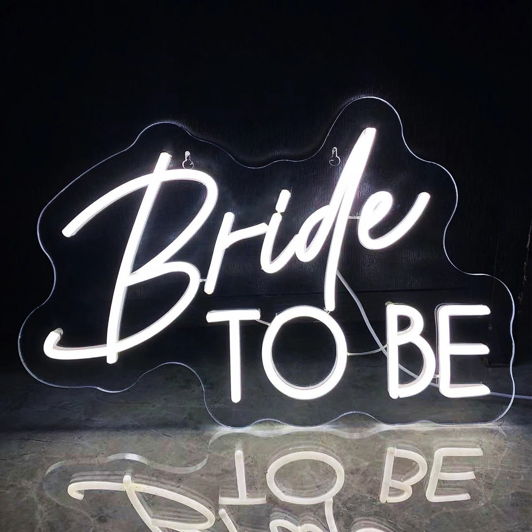Led Bride Letters Bride to Be Neon Sign Led Neon Light Signs for Bridal Shower ...