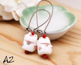 Maneki Neko earrings