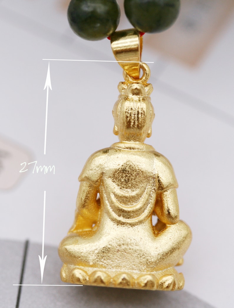 BA Manjushri Bodhisattva 3D pendant necklace - serpentine unisex