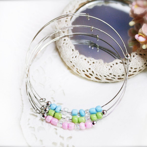 Reserved - PIF candy pixel triplets bangles