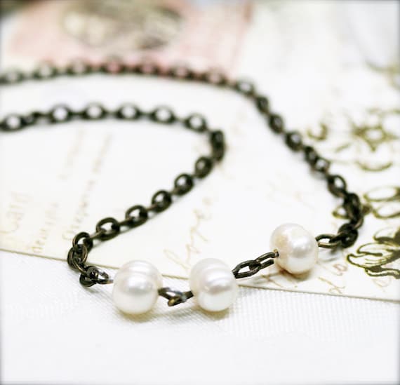 Mermaid kisses necklace, freshwater pearls