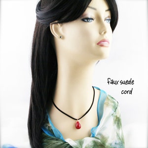 Red candy quartzite (unisex) necklace