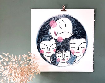 Mother - Original screen print wall art