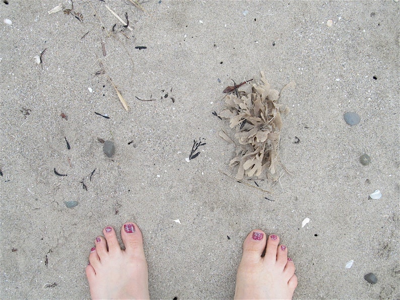 Feel the Sand Between Your Toes Original Screenprint Wall Etsy