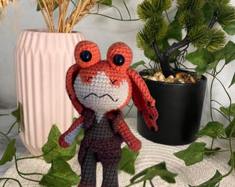 Handmade Crochet Star Wars Jar Jar Binks Amigurumi Doll