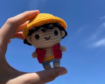 Crochet Luffy Amigurumi: Straw Hat Pirate, Chibi Style/amigurumi doll