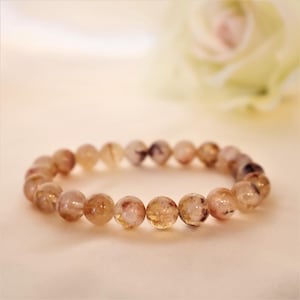 Citrine Healing Crystal Beaded Bracelet, Reiki-Infused Gemstone Bracelet, Add Gold Silver Bead, Citrine jewelry, Citrine Bracelet for her