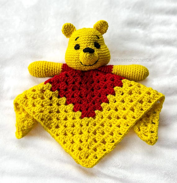 Doudou Ours En Crochet - Amigurumi Fait Main - Peluche Unique