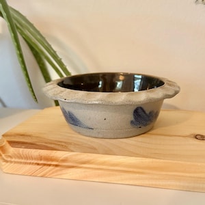 Vintage 1987 Rowe Pottery Salt Glasyr Äppelpajform