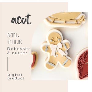 Gingerbread man STL file