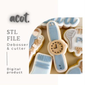 Watch cookie stamp and cutter STL file