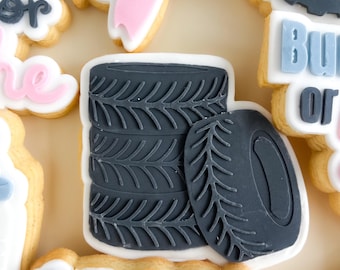 Tyre stack cookie stamp and cutter