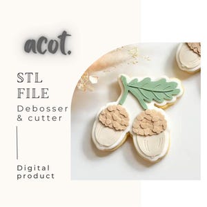 Eichel Keksstempel und Ausstecher STL-Datei