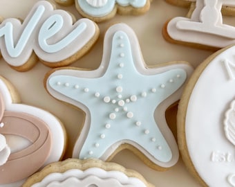 Starfish cookie stamp & cutter