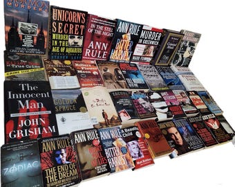 True Crime Book Lot: Murder, Mafia, Detective - Curated Mix