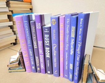 Real Hardcover Books by Color – Modern Spines for Home, Office, or Business Decor & Styling
