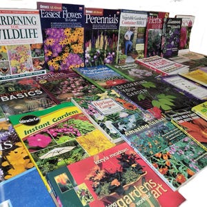 Lot of 10 Used Gardening & Landscape Books: Flowers, Trees, Vegetables