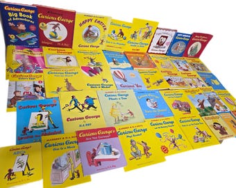 Curious George Book Lot of 10: Curated Mix, Hardcover & Softcover