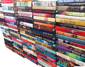 Mystery Thriller Hardcover Book Lot: Hardback Fiction with Dust Jackets