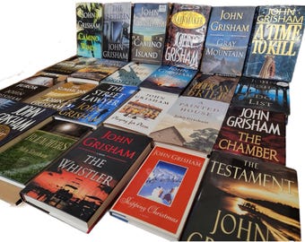 John Grisham Hardcover Books Lot: Mystery Thriller Series (10 Book Set)