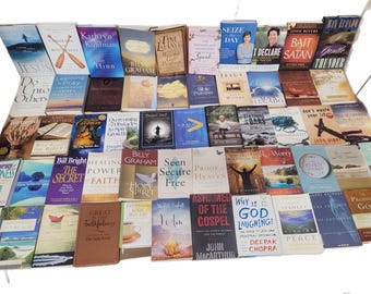 15 Lb Lot of Christian Theology Books: Bible Study, Sermons, Spiritual Healing