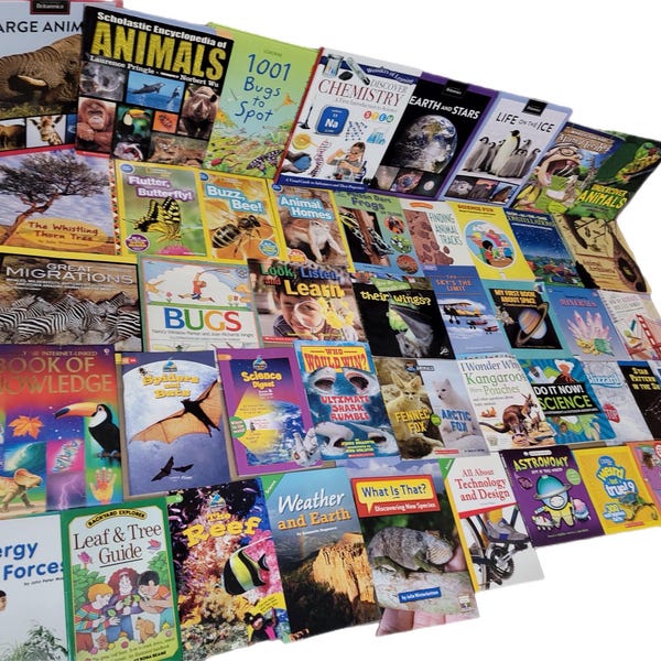 Science & Nature Kids Books Lot: Educational Learning