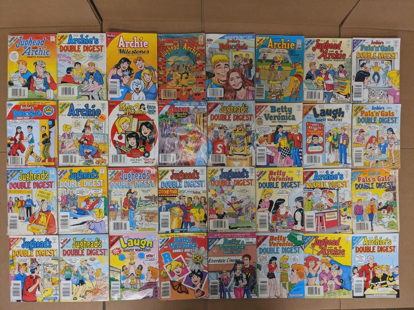 Curated Lot of 10 Archie Comics Betty & Veronica Jughead Jones Digest ...