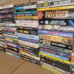 Lot of 20 Vintage Science Fiction Paperback Books: Random Sci-Fi Mix