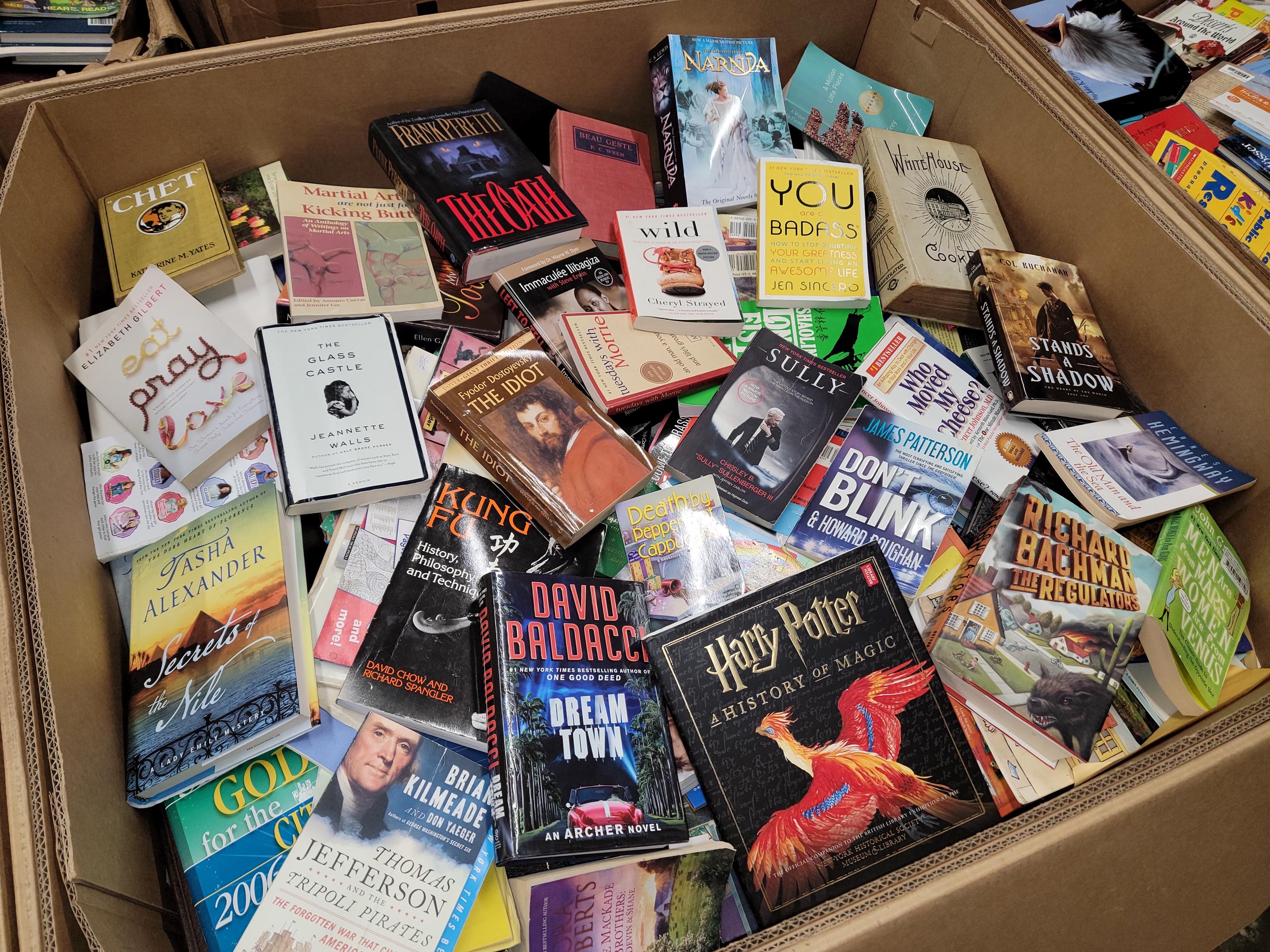 10 Pounds Book Lot: Choose Your Genre - Fiction, Nonfiction, Cooking, Kids, Self-Help, Etc..