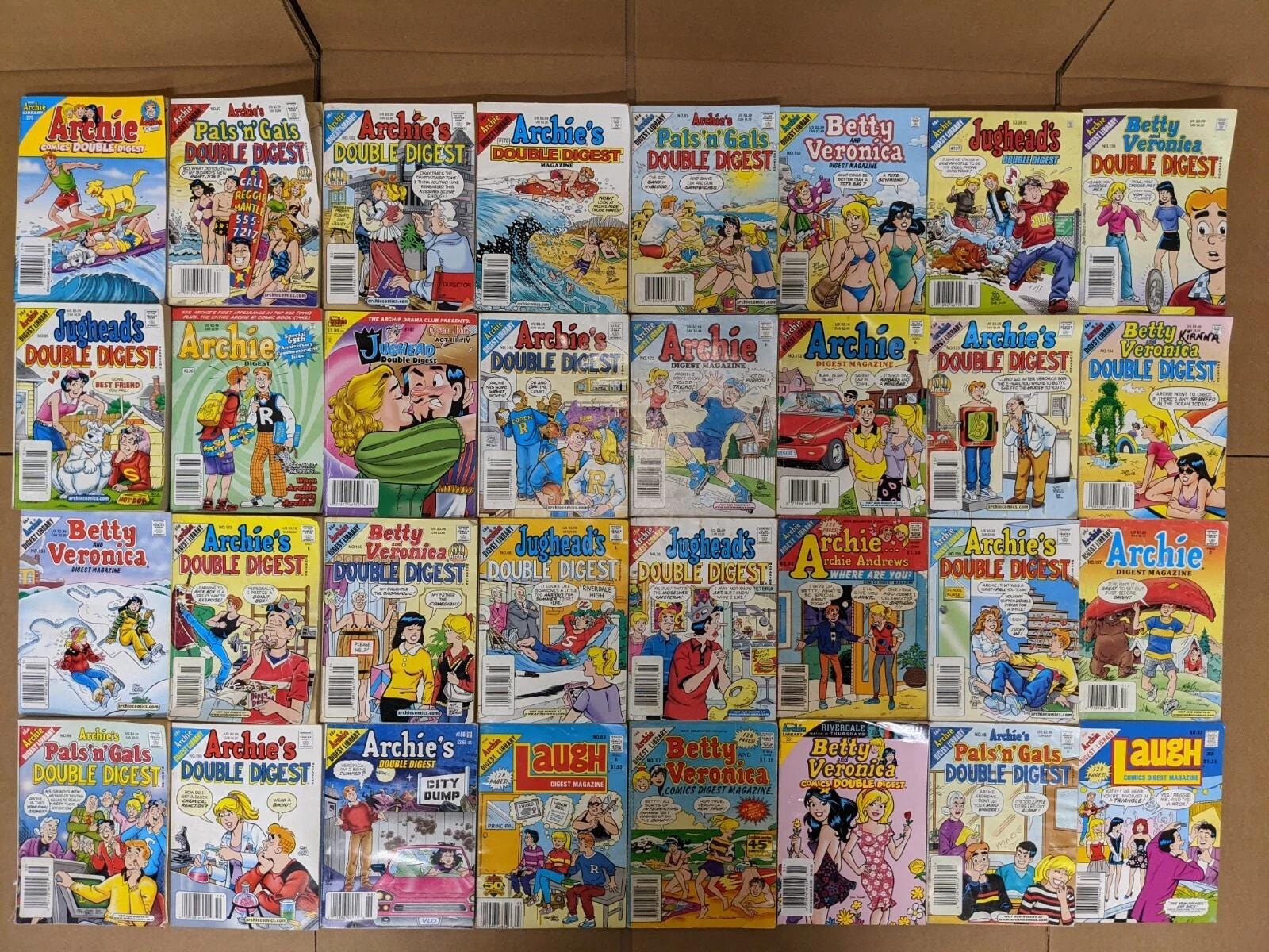 Curated Lot of 10 Archie Comics Betty & Veronica Jughead Jones Digest ...