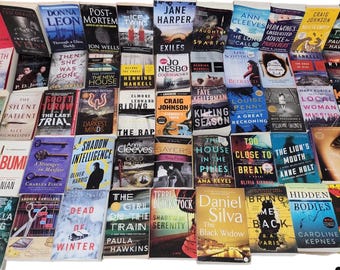 Mystery Thriller Paperback Book Lot: Crime, Suspense, Detective