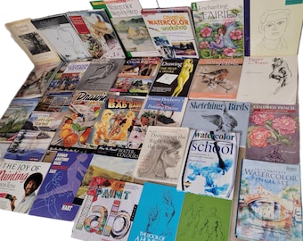 15 Lb Art Instruction Book Lot: Drawing, Painting, Sketching