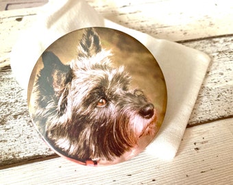 Personalised Dog Photo Pocket Mirror, Pocket Mirror gift, Dog Parent gift, Pet photo mirror gift-  pet memorial gift