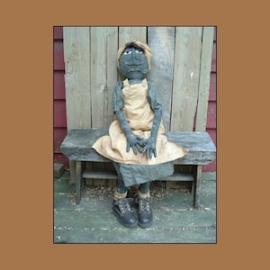 INSTANT DOWNLOAD large primitive folk art Grammy doll PDF digital epattern  305