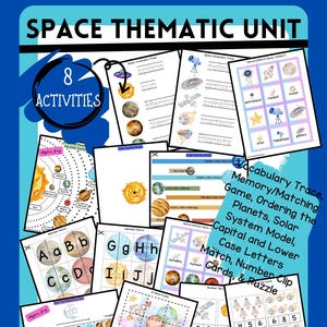 Space Thematic Unit | Space Activities | Solar System Unit | Space Printables | Solar System Printables