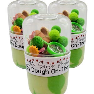 Garden Sensory Play Kit: Insect Figures, Play Dough, Mini Pot