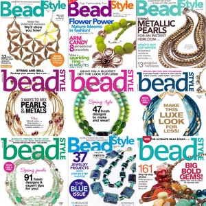 28 Bead Style Magazines | Beading and Jewelry Making Magazine Bundle | Lot of Arts and Crafts Patterns | Digital Download