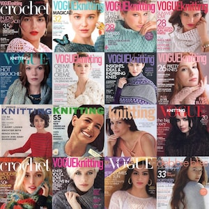 143 VOGUE KNITTING MAGAZINES | Current & Past Issues of Vogue Knitting Magazine | Bundle Collection of Knitting Patterns | Digital Download