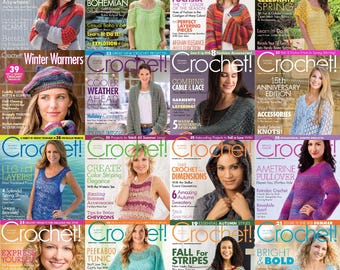 100 Crochet! Magazine Issues | Bundle Crochet Magazines Lot of Patterns | Digital Download