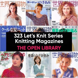 323 Let's Knit Series Knitting & Crochet Magazines | Modern Knitwear Patterns | Japanese Knitwear Magazine Bundle | Digital Download