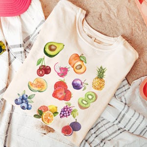Vintage Style Fruit T-Shirt: Comfort Colors 90s Y2K Tee