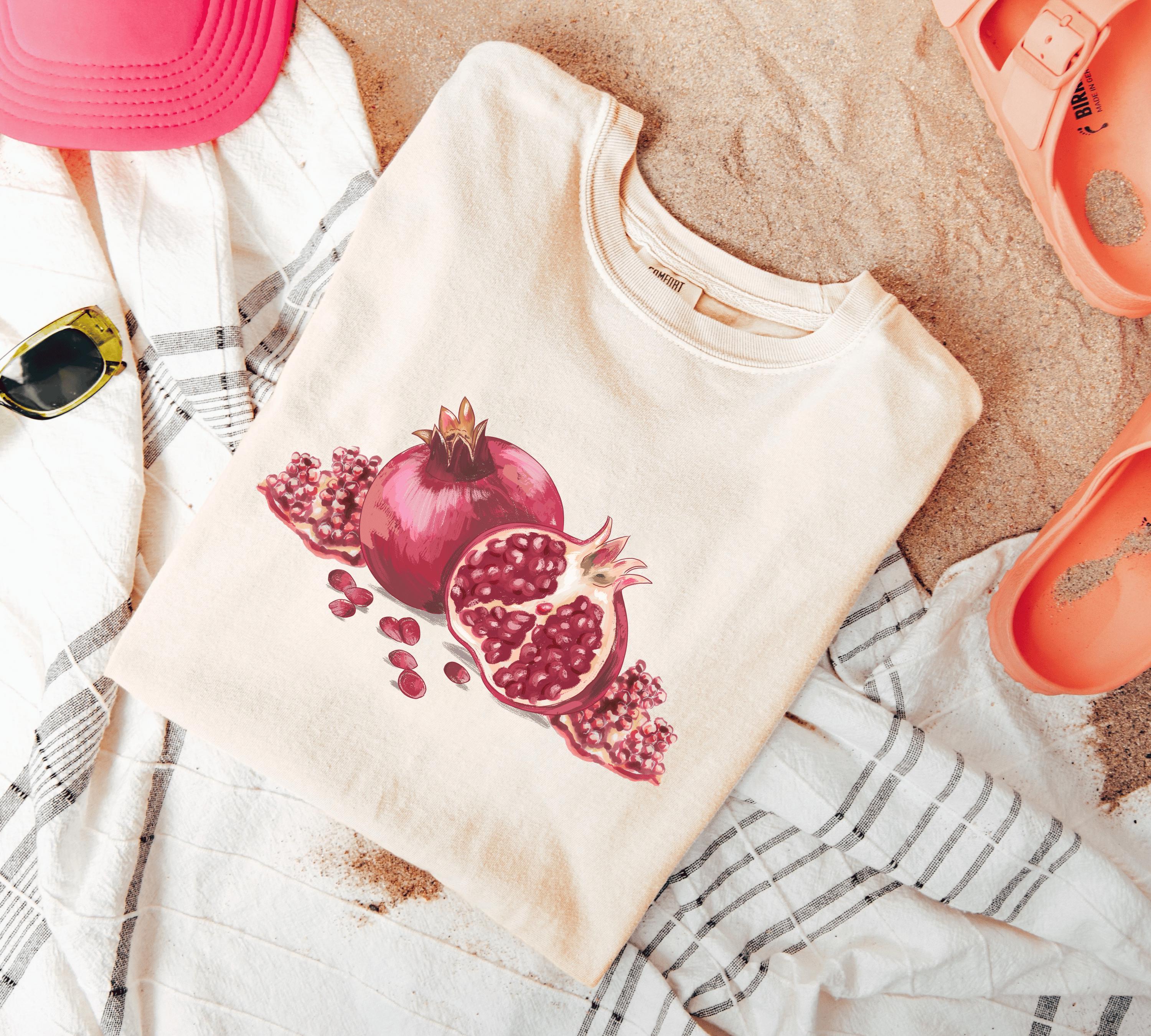 granaatappel uit kleding