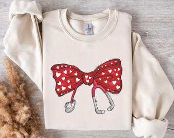 Nurse Valentine Sweatshirt, Valentine Nurse Sweaters, Nurse Valentine Shirt, Nurse Valentines Day Sweatshirt, Nurse Valentine Gift