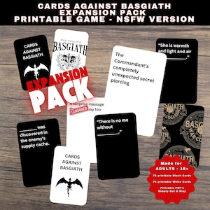 Juego de cartas contra la serie Empyrean, versión para adultos, juego de fiesta imprimible, PAQUETE DE EXPANSIÓN: Cuarta Ala, Llama de Hierro, Tormenta de Ónix