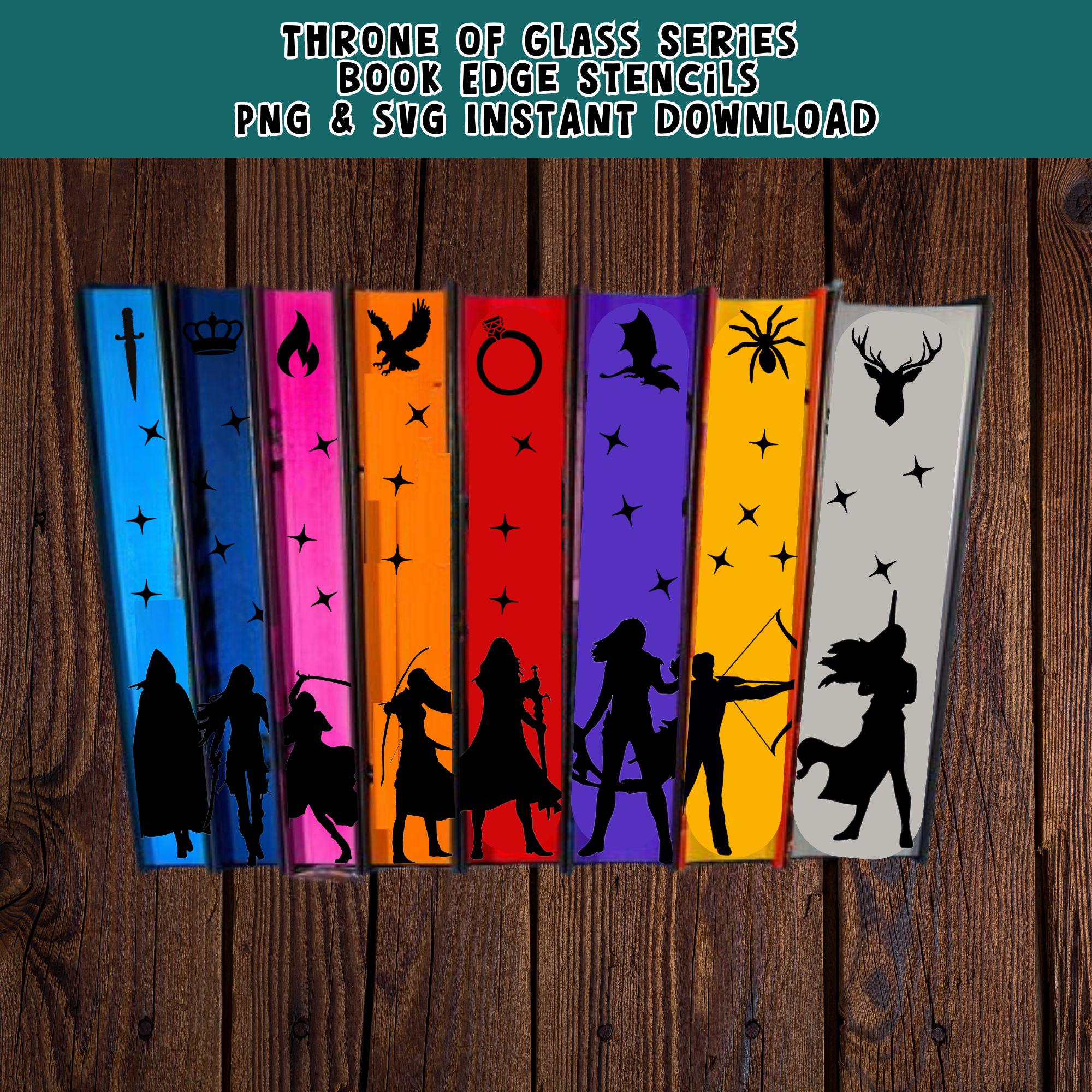 TOG Throne of Glass Book Edge Stencils for Sprayed Edges Booktok PNG ...