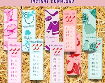 Chestnut Springs Serie inspirierte Lesezeichen PNG & PDF Dateien, druckbare Lesezeichen - Booktok - Cowboy Romantik