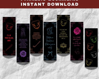 Marcadores inspirados en la serie Legado de los Dioses Archivos PDF y PNG - Descarga instantánea - Booktok - Imprimible - Dios de