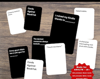 Cards Against Booktok - Etsy Cards Against Booktok - Etsy